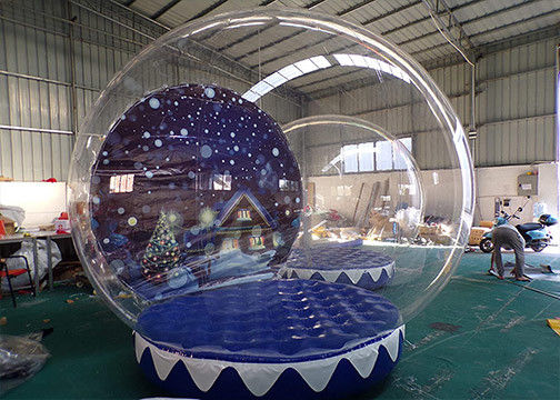 Outdoor Advertising 3m Inflatable Snow Globe Balloon