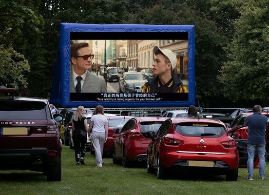 8m Long Outdoor Inflatable Movie Screen For Drive In Car