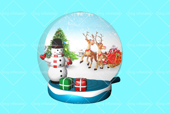 King Inflatable Advertising 3m Merry Christmas Snow Globe Balloon