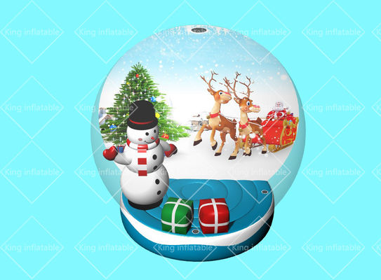 King Inflatable Advertising 3m Merry Christmas Snow Globe Balloon