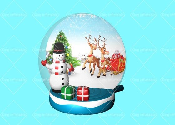 0.55mm Transparent PVC Inflatable Snowball Model For Christmas