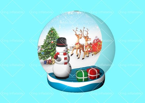 0.55mm Transparent PVC Inflatable Snowball Model For Christmas