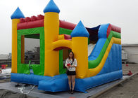 Customized 6 x 5m Water Jumping Castle , White Commercial Kids Playground Games