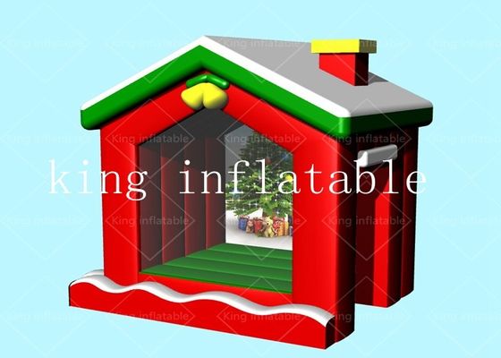 Christmas Commercial 0.55 mm PVC Inflatable Bouncer House 3.3x2.75x3.5m