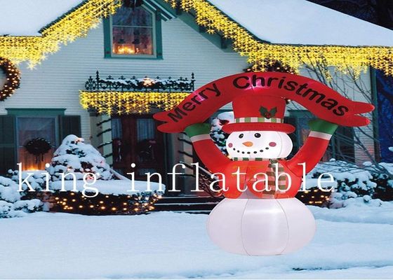 Outdoor 10 m Inflatable Christmas Products Air Blown Holiday Snowman