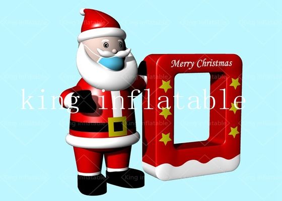 2.9x3m Air Blown Inflatable Santa Claus Model For Christmas Decoration