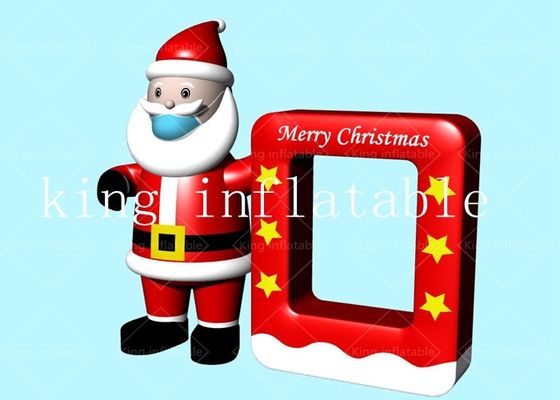 2.9x3m Air Blown Inflatable Santa Claus Model For Christmas Decoration