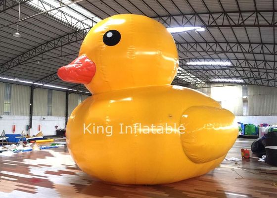 Outdoor Inflatable Yellow Duck 4m Water Toys For Advertising PVC Tarpaulin