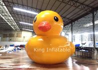 Outdoor Inflatable Yellow Duck 4m Water Toys For Advertising PVC Tarpaulin