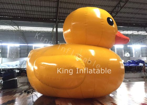 Outdoor Inflatable Yellow Duck 4m Water Toys For Advertising PVC Tarpaulin