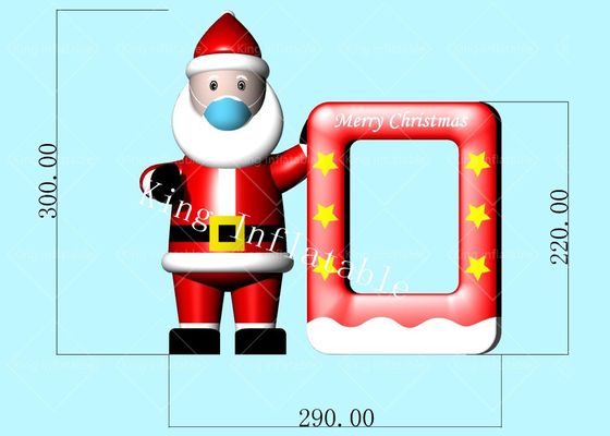 2.9m L Inflatable Santa Claus Christmas Photographic Apparatus