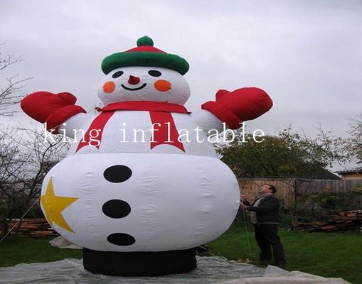 5mH Inflatables Christmas Snowman Cartoon For Outdoor Christmas Decoration