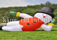 210D Nylon Outdoor 20ft Christmas Inflatable Santa For Advertising