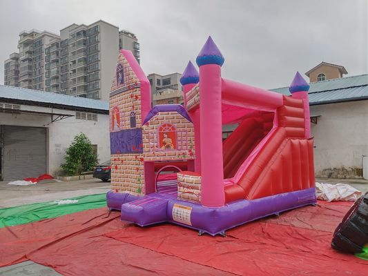 Outdoor Kids Inflatable Princess Themed Jumping Castle Bounce House PVC Tarpaulin