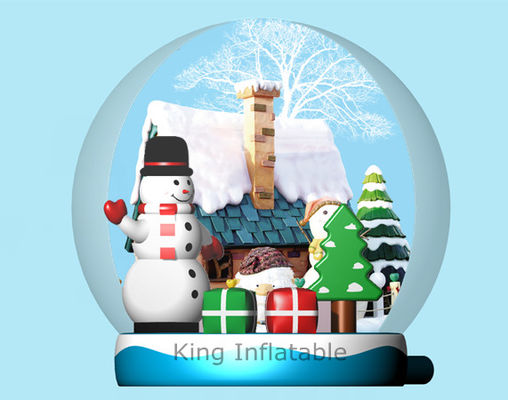 Outdoor PVC Tarpaulin 3M Dia Inflatable Snow Globe For Advertising