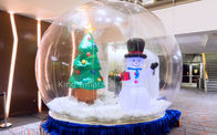 0.8 Mm PVC Inflatable Christmas Snow Globe For Outdoor Event