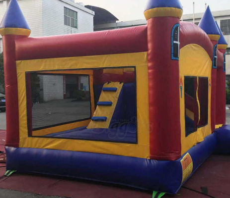 Kids PVC Tarpaulin Inflatable Jumping Castle With Slide