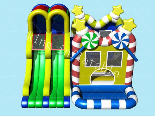 CandyThemed Kids PVC Tarpaulin Inflatable Bouncer Castle