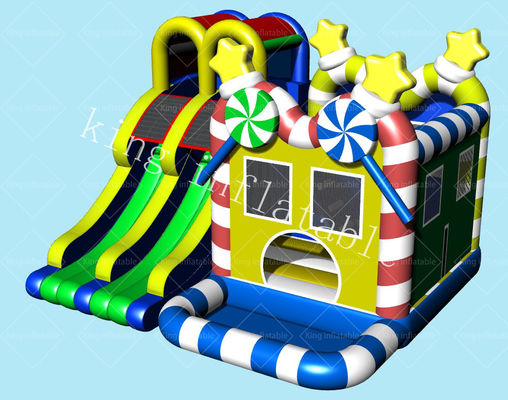 CandyThemed Kids PVC Tarpaulin Inflatable Bouncer Castle