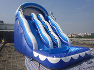 Customized Durable Outdoor PVC Inflatable Water Slide 0.55 mm PVC Tarpaulin