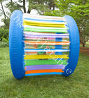 PVC Kid Outdoor Colorful Inflatable Rolling Wheel With Air Pump
