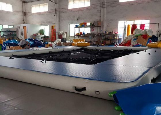 Sea pool Inflatale 0.9mm Floating Swimming Pool With Unti Jellyfish Net for yacht