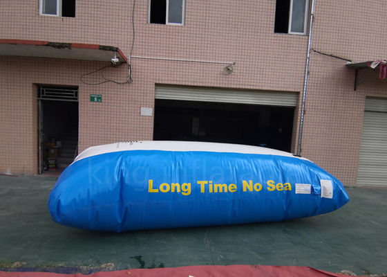 Custom Sea Launcher Inflatable Water Jumping Pillow , Water Blob Floating Catapult