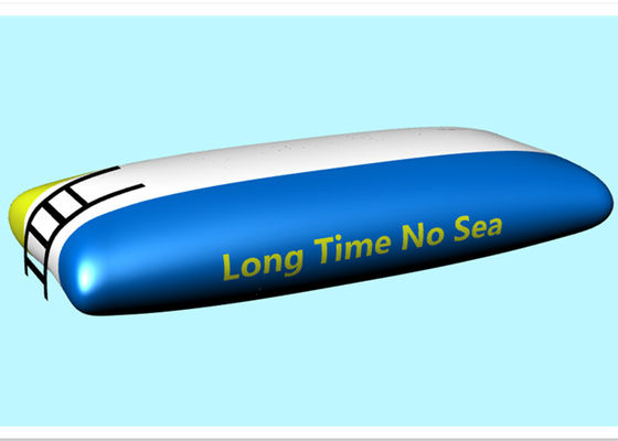 Custom Sea Launcher Inflatable Water Jumping Pillow , Water Blob Floating Catapult