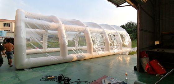 12*6m Airtight Clear Inflatable Pool Bubble Dome , Waterproof Pool Dome