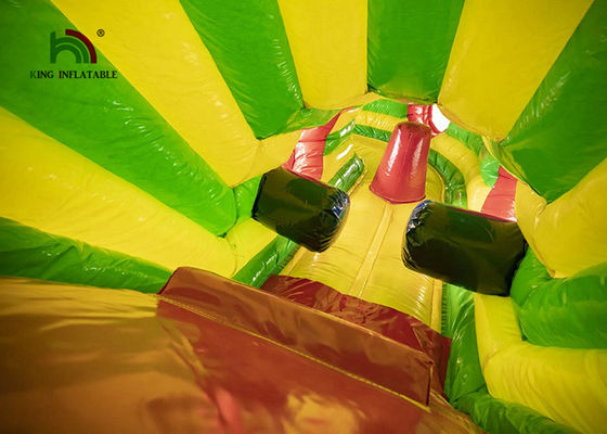 PVC Outdoor Lion Carton Bounce Obstacle Course 6.5*5.5*3.2m