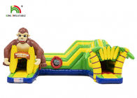 21ft Outdoor PVC Monkey Theme Inflatable Obstacle Course Rental For Events