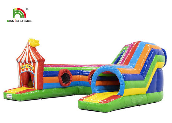 0.55mm Plato PVC Inflatable bouncy castle with slide For Party Rental