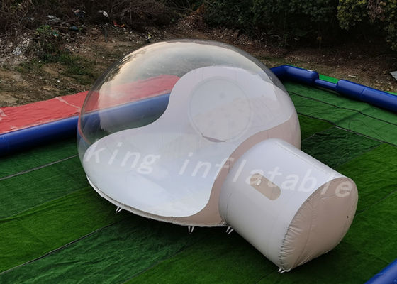 Semi Transparent 6m Inflatable Bubble Tent With Tunnel Bathroom