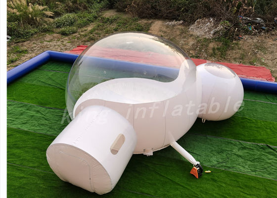 Semi Transparent 6m Inflatable Bubble Tent With Tunnel Bathroom