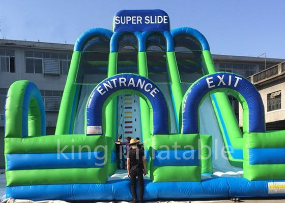 0.55mm High Commercial Park Inflatable Water Slide Sports Game