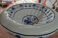 Custom design giant inflatable bowl with flower printing for advertising