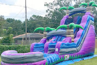 Commercial Colorful PVC Inflatable Water Slide Forest Theme