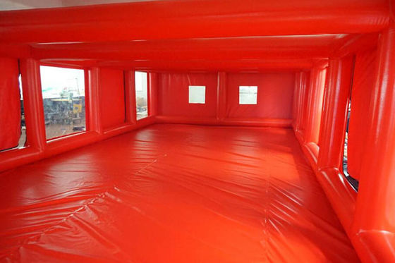 Tube Structure Red Tarpaulin Inflatable Showcase Car Cover