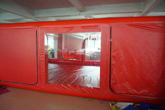 Tube Structure Red Tarpaulin Inflatable Showcase Car Cover