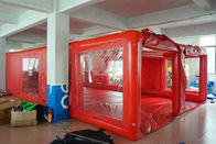 Tube Structure Red Tarpaulin Inflatable Showcase Car Cover