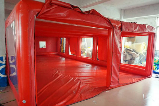 Tube Structure Red Tarpaulin Inflatable Showcase Car Cover