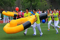 Transparent Cylinder Inflatable Sports Games Tennis Racket For Team Building