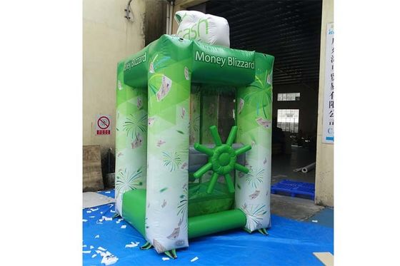 0.55mm Thick Inflatable Advertising Products Money Booth Cash Grab Machine