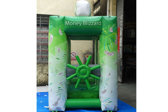 0.55mm Thick Inflatable Advertising Products Money Booth Cash Grab Machine