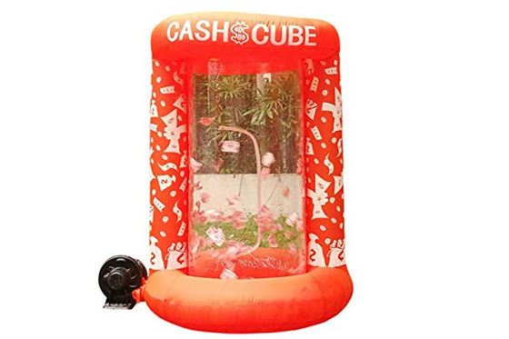 Customized Inflatable Money Grabbing Game Cash Cube Machine