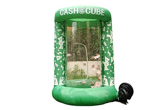 Customized Inflatable Money Grabbing Game Cash Cube Machine