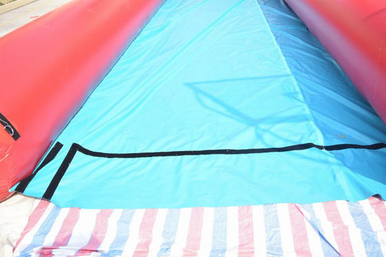 0.4mm PVC Tarpaulin Inflatable Double Lane Slip Slide For City Road