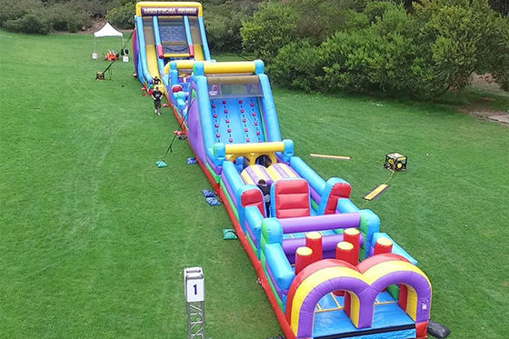 Custom Inflatable Obstacle Course Race For Outdoor Team Activities