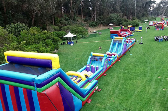 Custom Inflatable Obstacle Course Race For Outdoor Team Activities