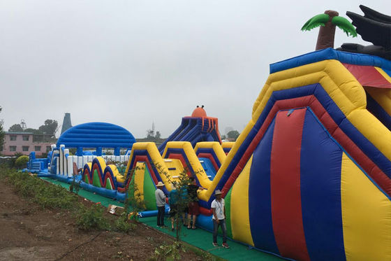 Outdoor Inflatable Obstacle Courses Challenge Inflatable Party Games For Adults